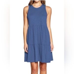 GAP Blue Smocked Tiered Sundress